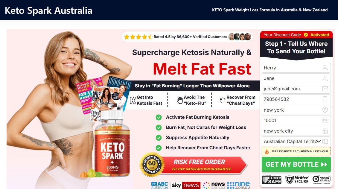 Keto Spark "Official Website": Ingredients, Side Effects, Discount Price & Where To Buy?