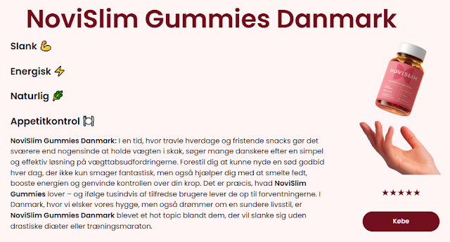 NoviSlim Danmark: Anvendelse, ingredienser og sikkerhedsoversigt