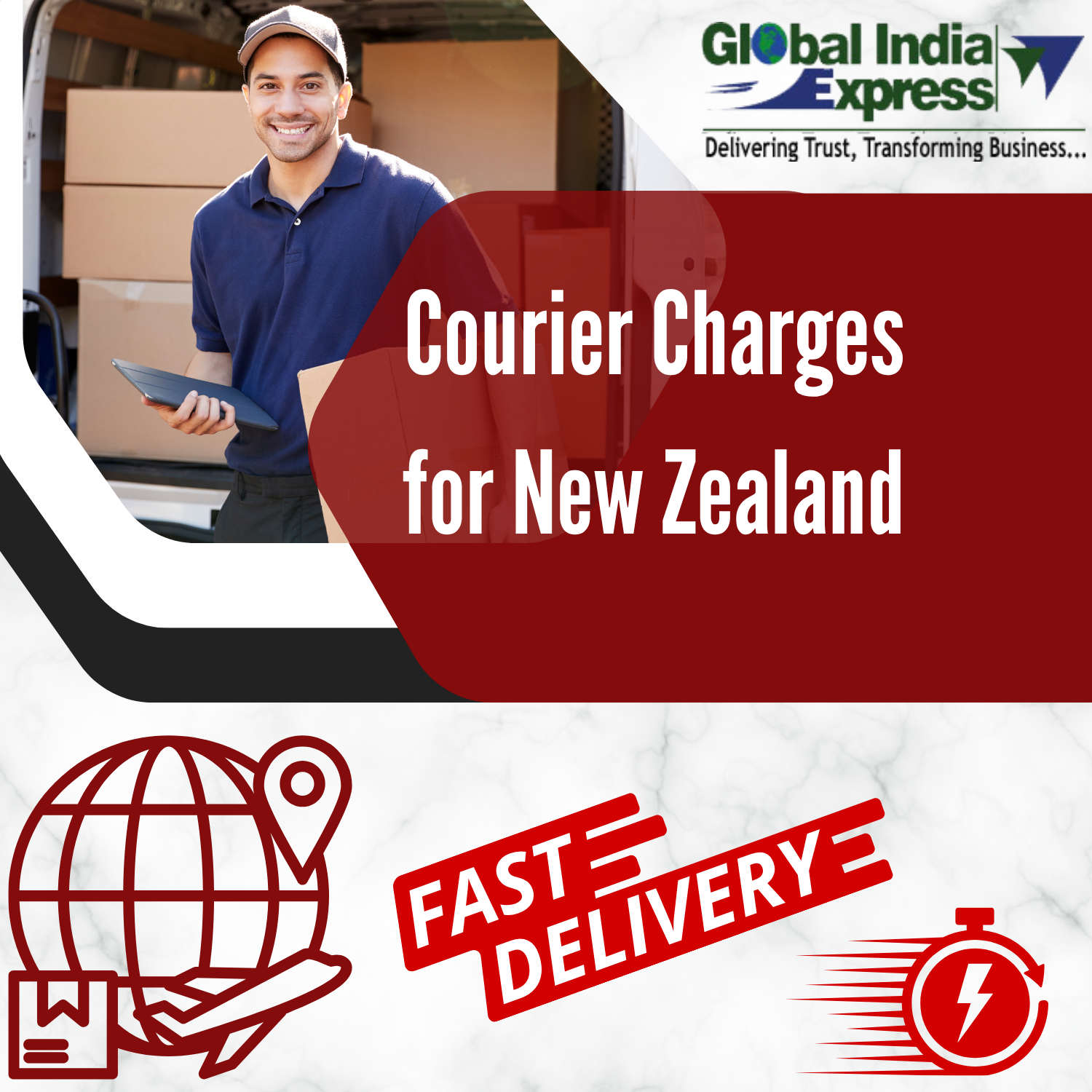 Courier Charges to New Zealand – Fast & Affordable with Global India Express