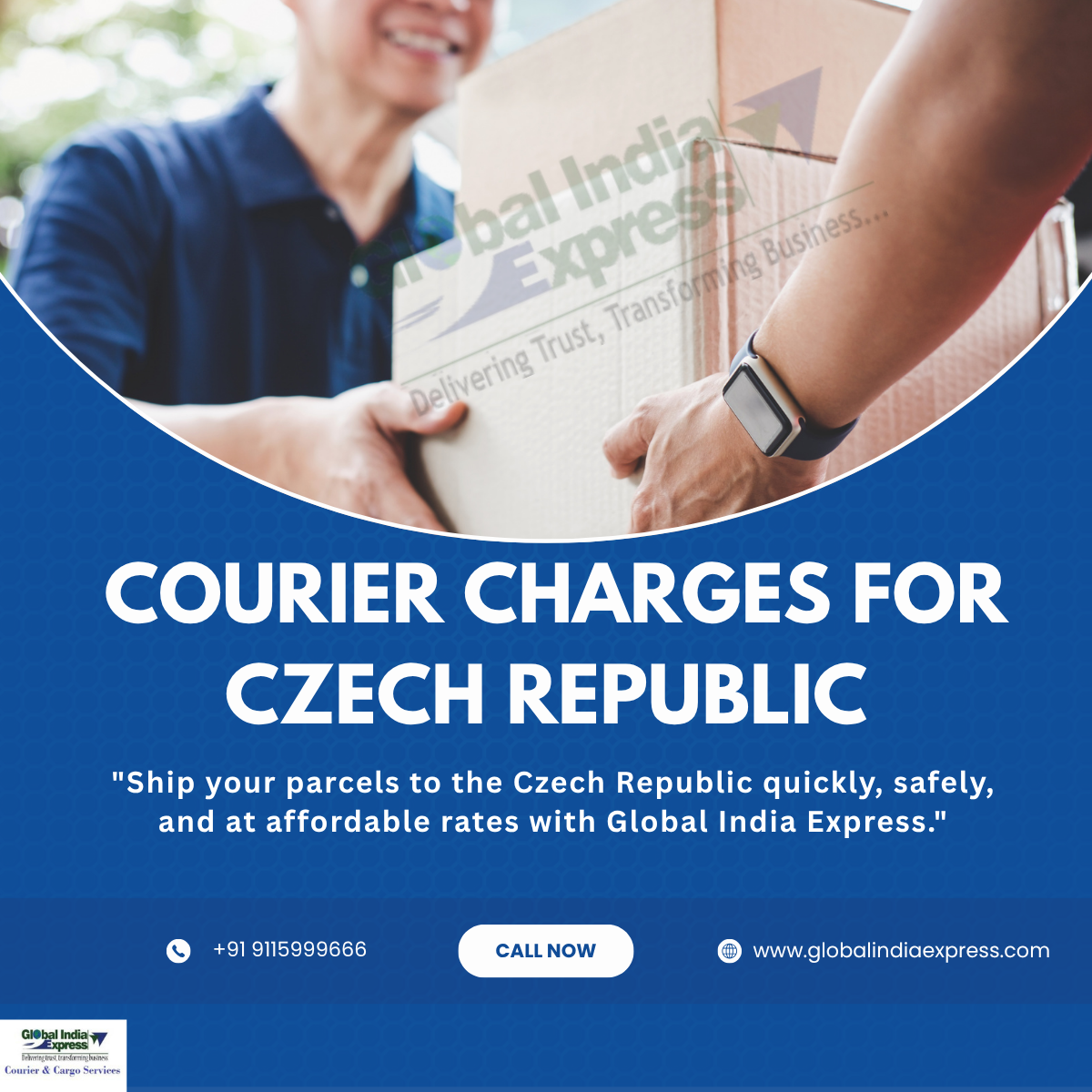 Courier Charges for Czech Republic – Fast & Secure Delivery from India