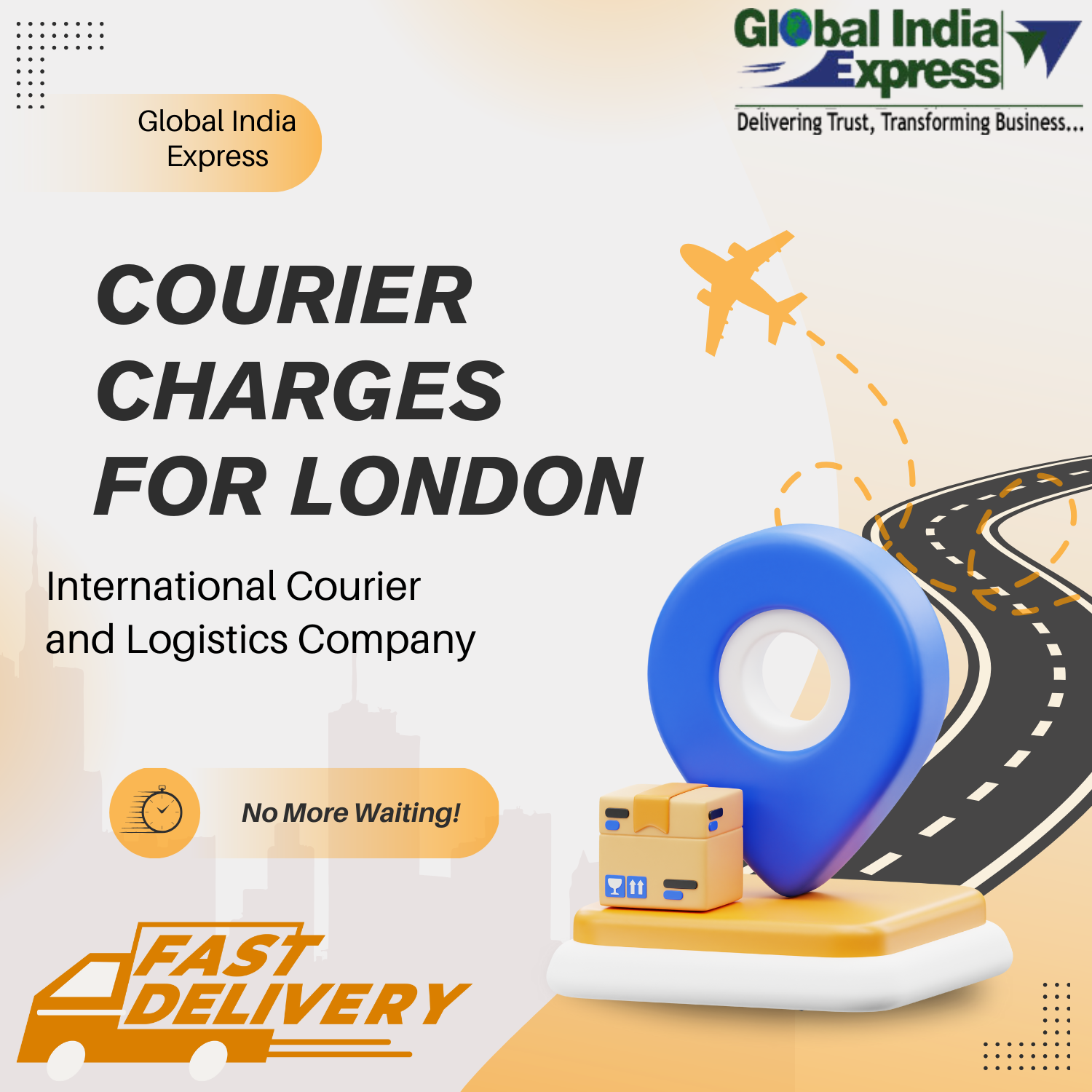 Courier Charges to London – Affordable Shipping with Global India Express