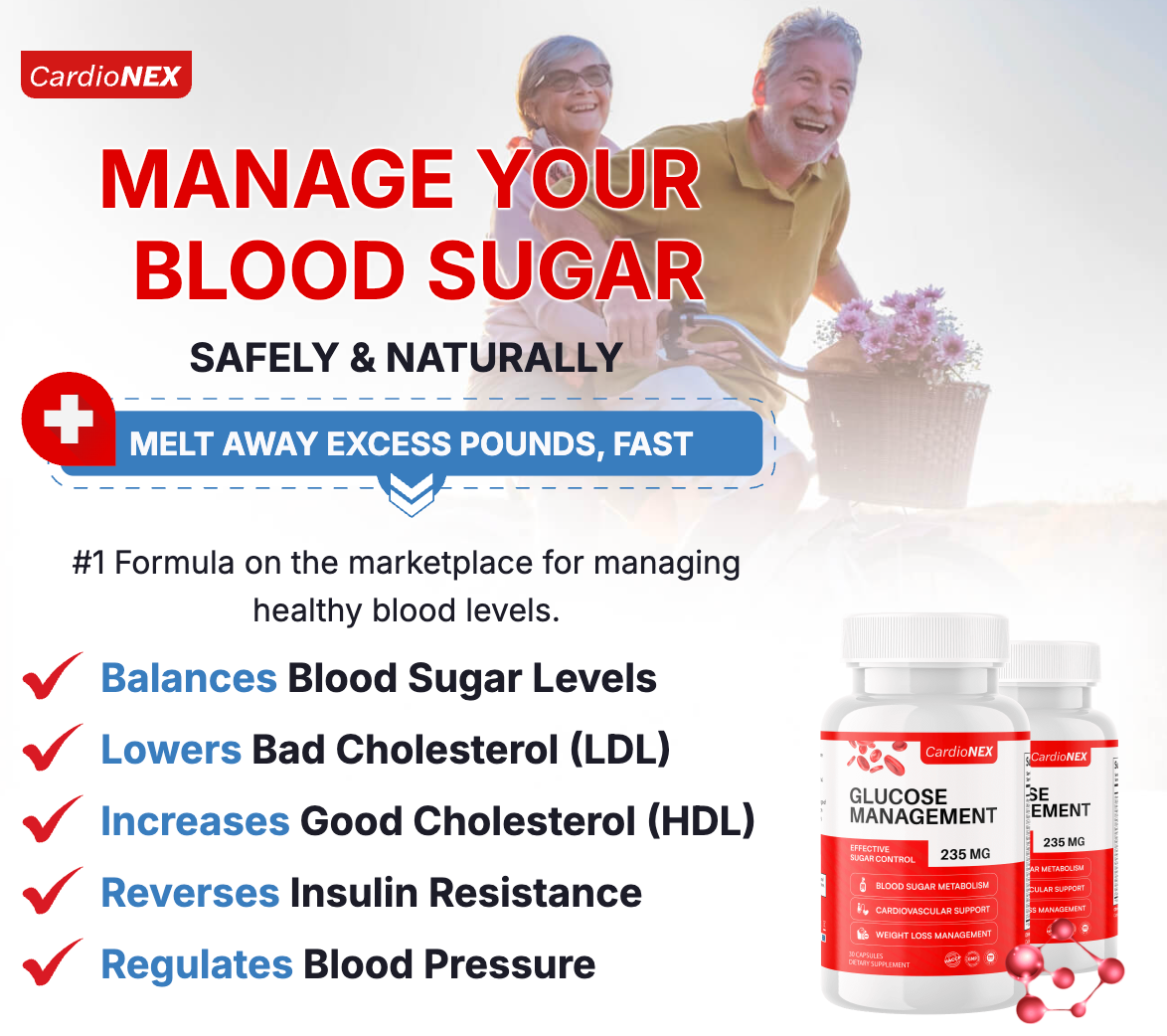 CardioNEX Glucose Management™ Puerto Rico: Regulates Blood Pressure and Reverses Insulin Resistance