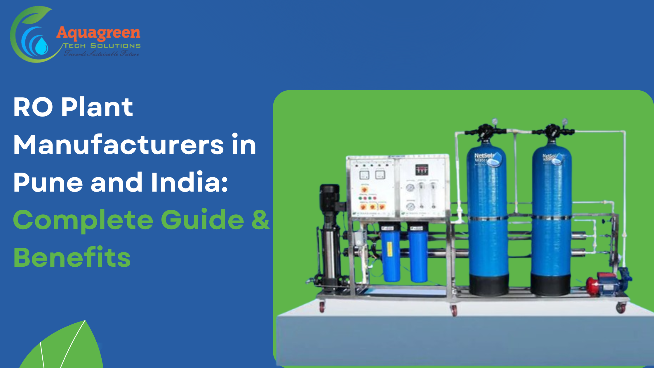Best RO Plant Manufacturers in Pune | Complete Water Treatment Guide for Industries