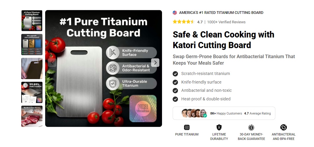 Katori Titanium Cutting Board Reviews – Why Buy This Christmas? 🎁
