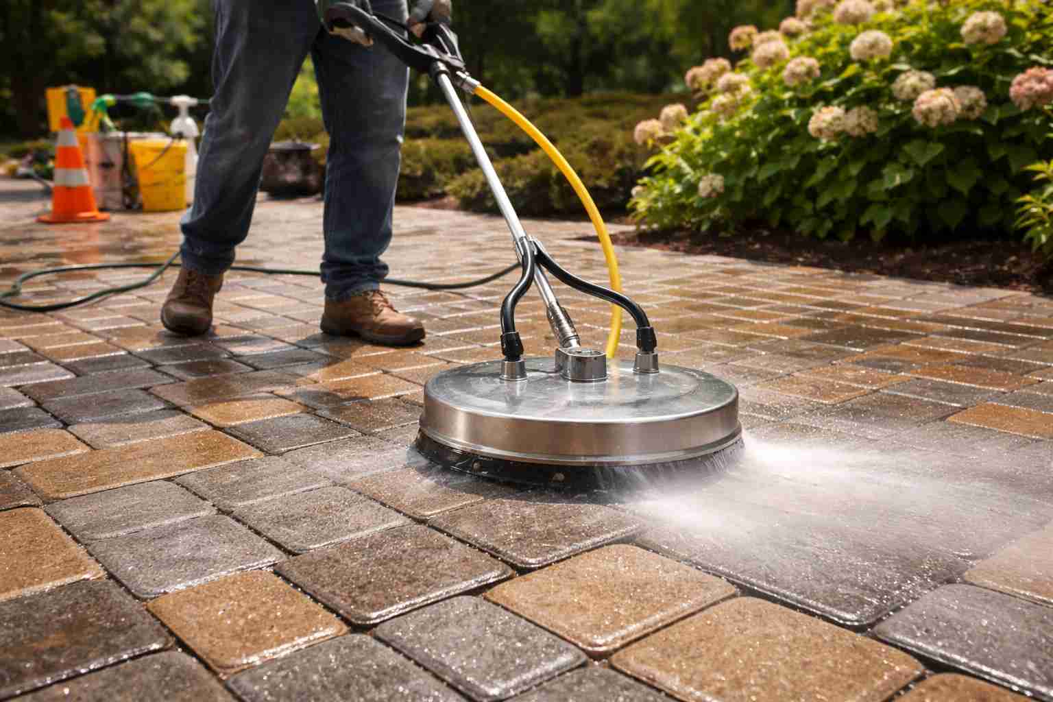 How Do I Clean Pavers with a Pressure Washer?