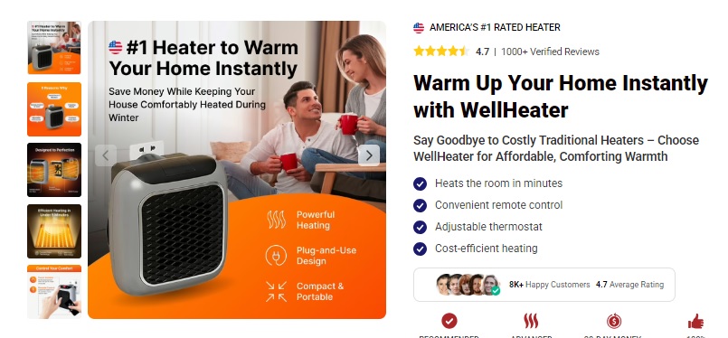 WellHeater France - Special Holiday Shipping + Discount Details