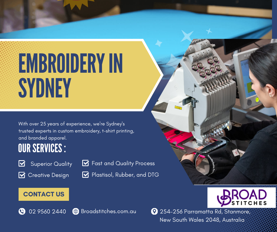 Home Custom Embroidery & T-shirt Printing Specialists