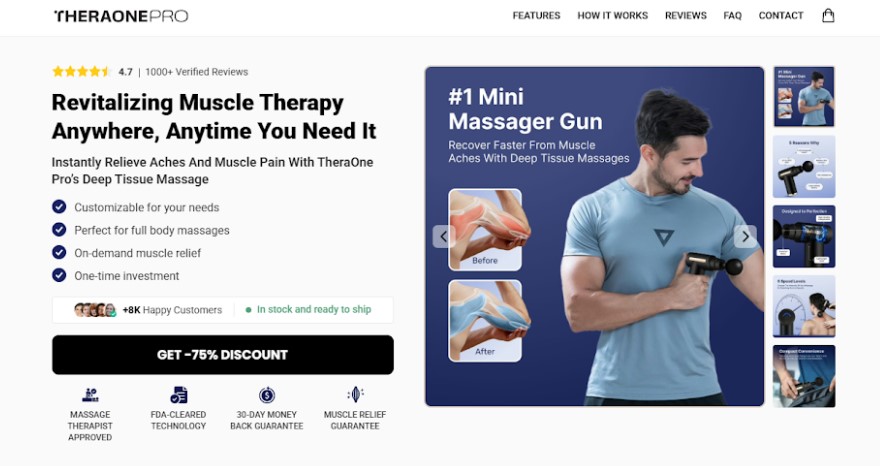 TheraOne Pro Massage Gun – [Must-Read Review] Your Secret Weapon for Stress and Soreness Relief
