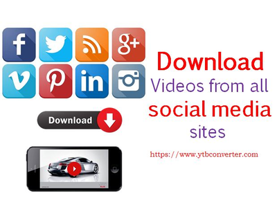 Download video from social media sites YouTube, Facebook, Vimeo, twitter