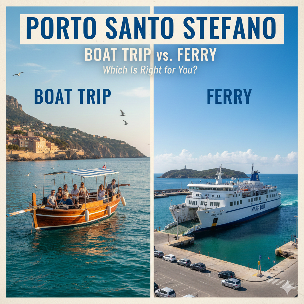 Porto Santo Stefano Boat Trip vs. Ferry: Which Is Right for You?