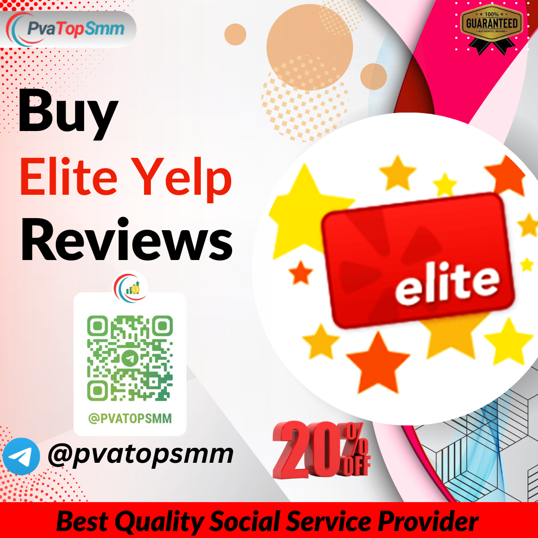 Elite Yelp Reviews - 100% Will Sticky, Real Profile