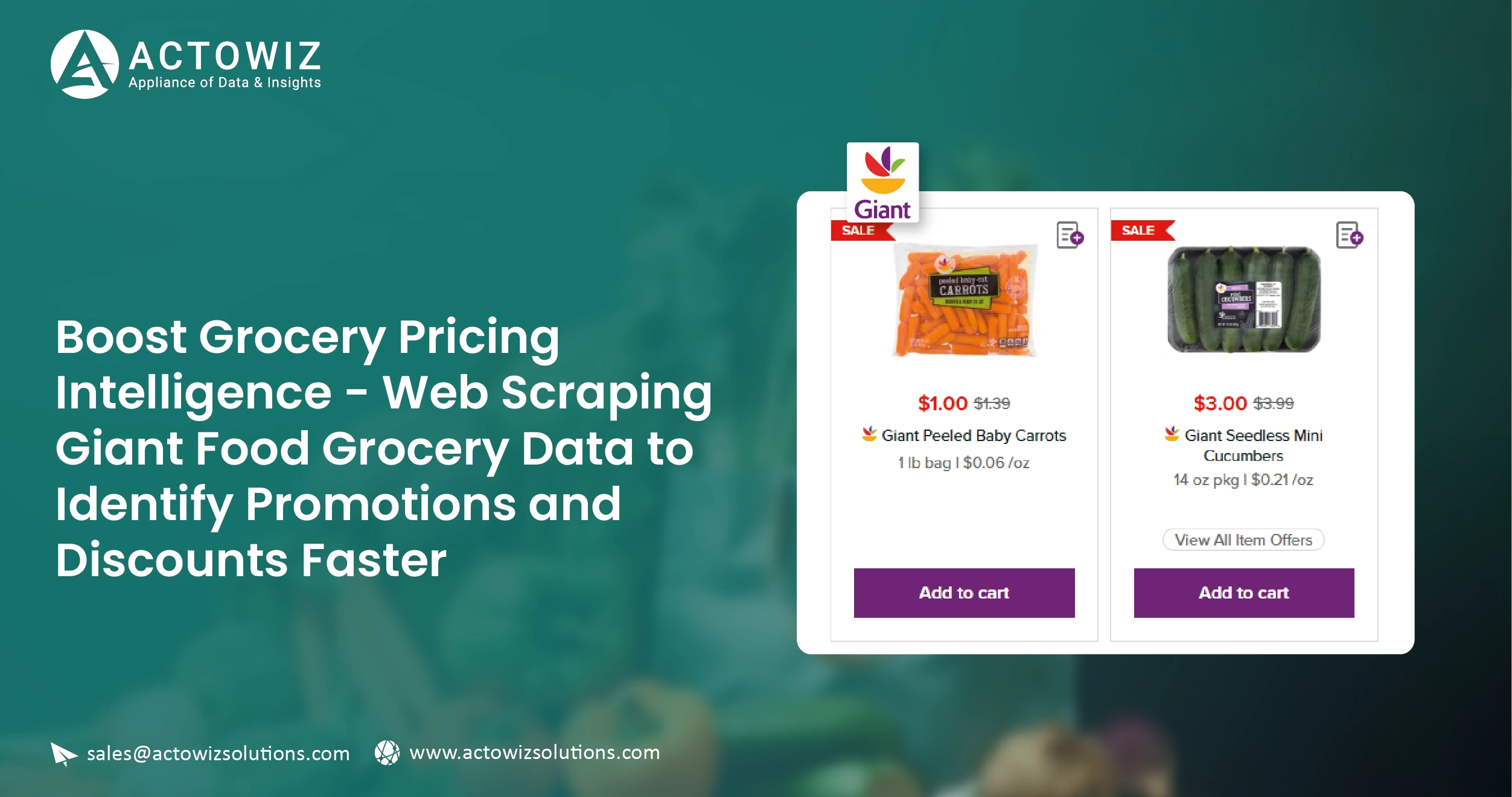 Web Scraping Giant Food Grocery Data