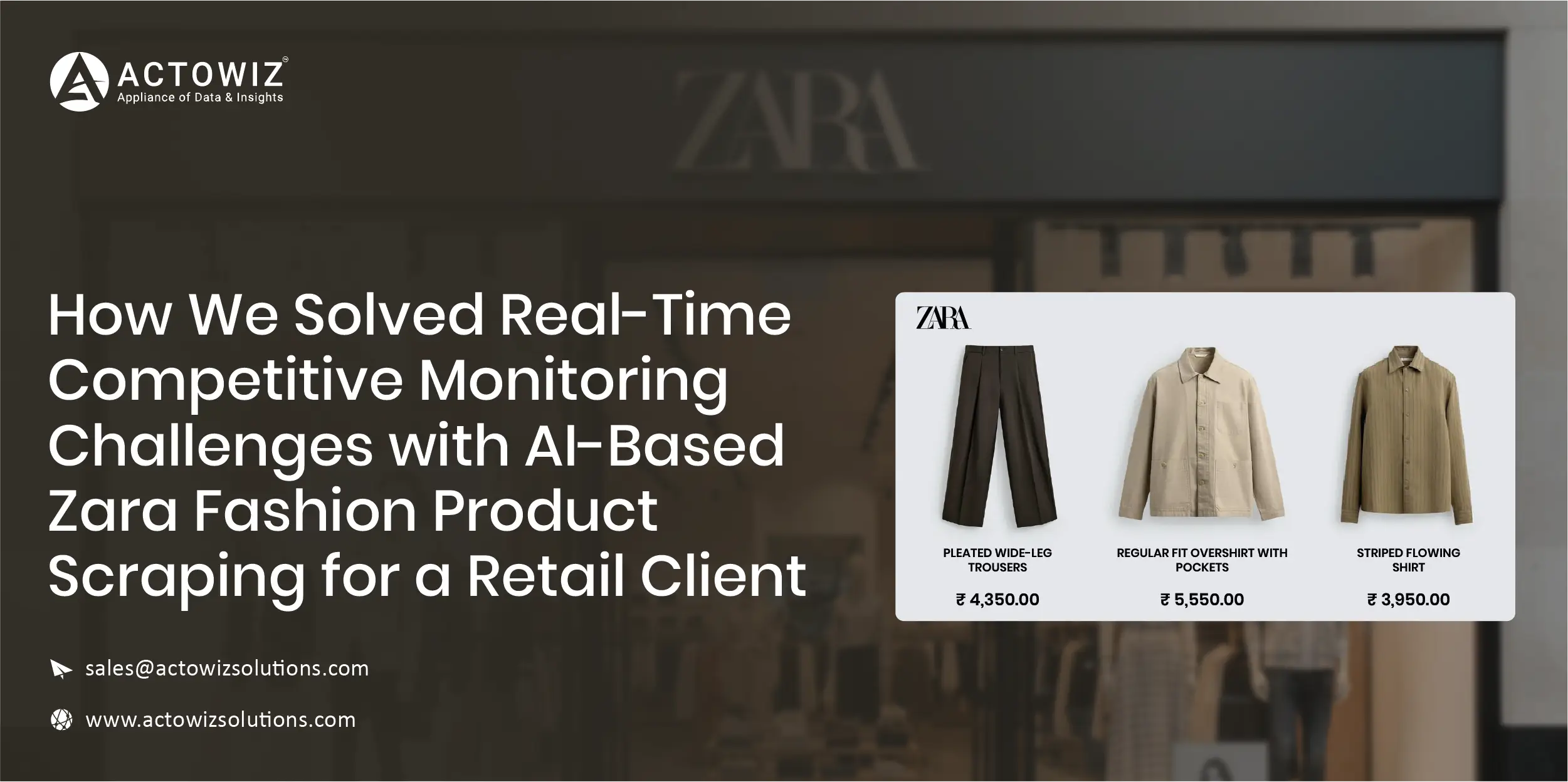 AI-Based Zara Fashion Product Scraping - Competitive Monitoring