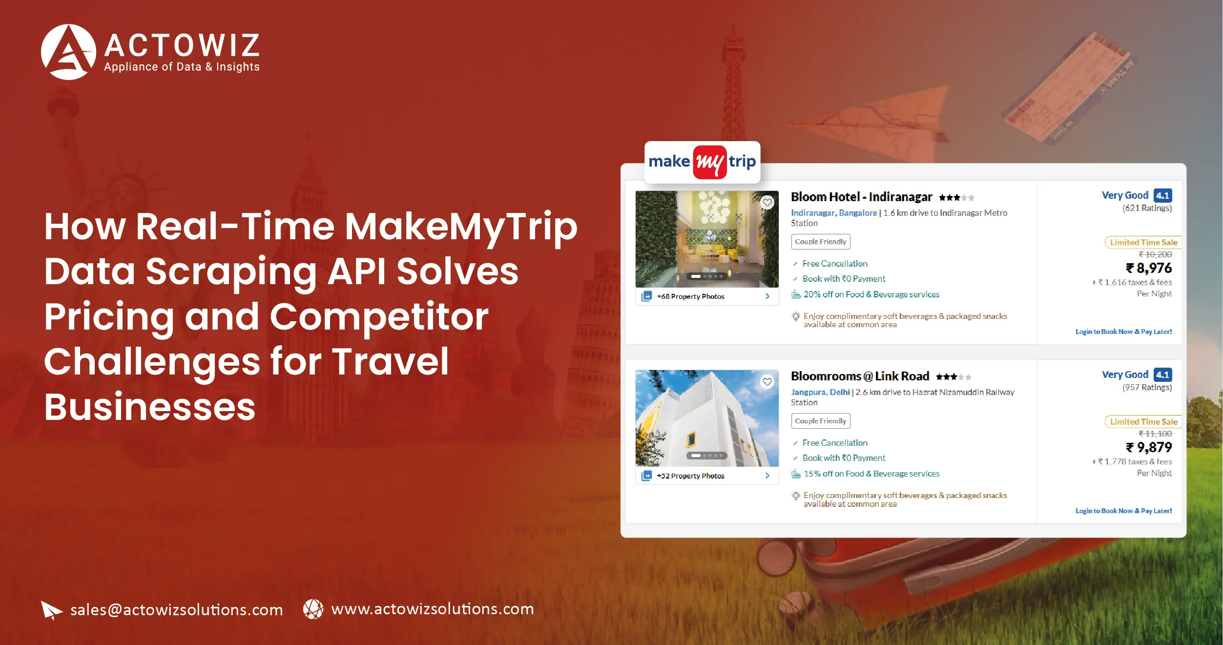 Real-Time MakeMyTrip Data Scraping API