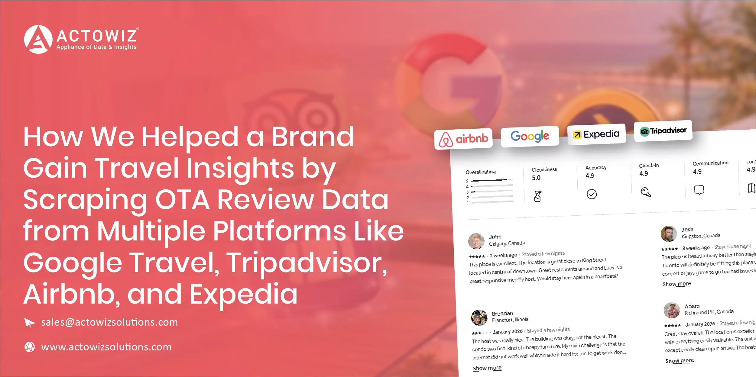 Scraping OTA Review Data from Multiple Platforms