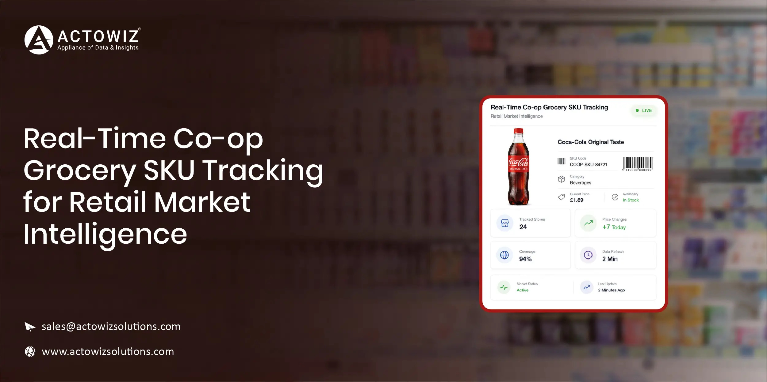 Real-Time Co-op Grocery SKU Tracking
