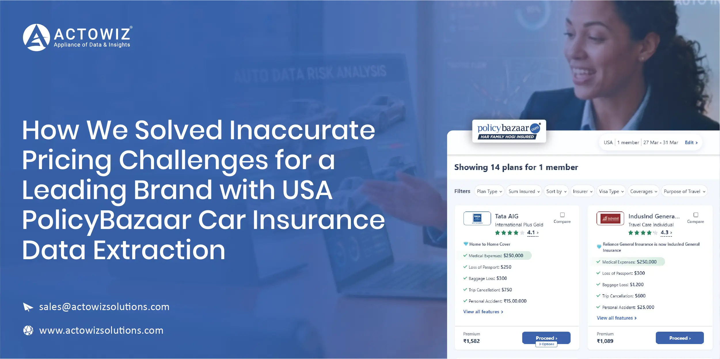 USA PolicyBazaar Car Insurance Data Extraction