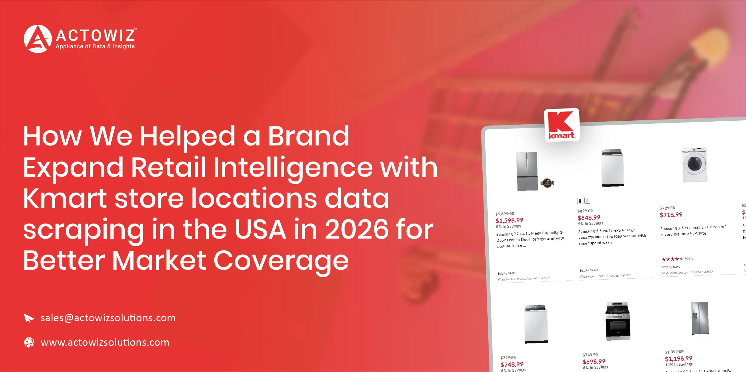 Kmart store locations data scraping in the USA in 2026