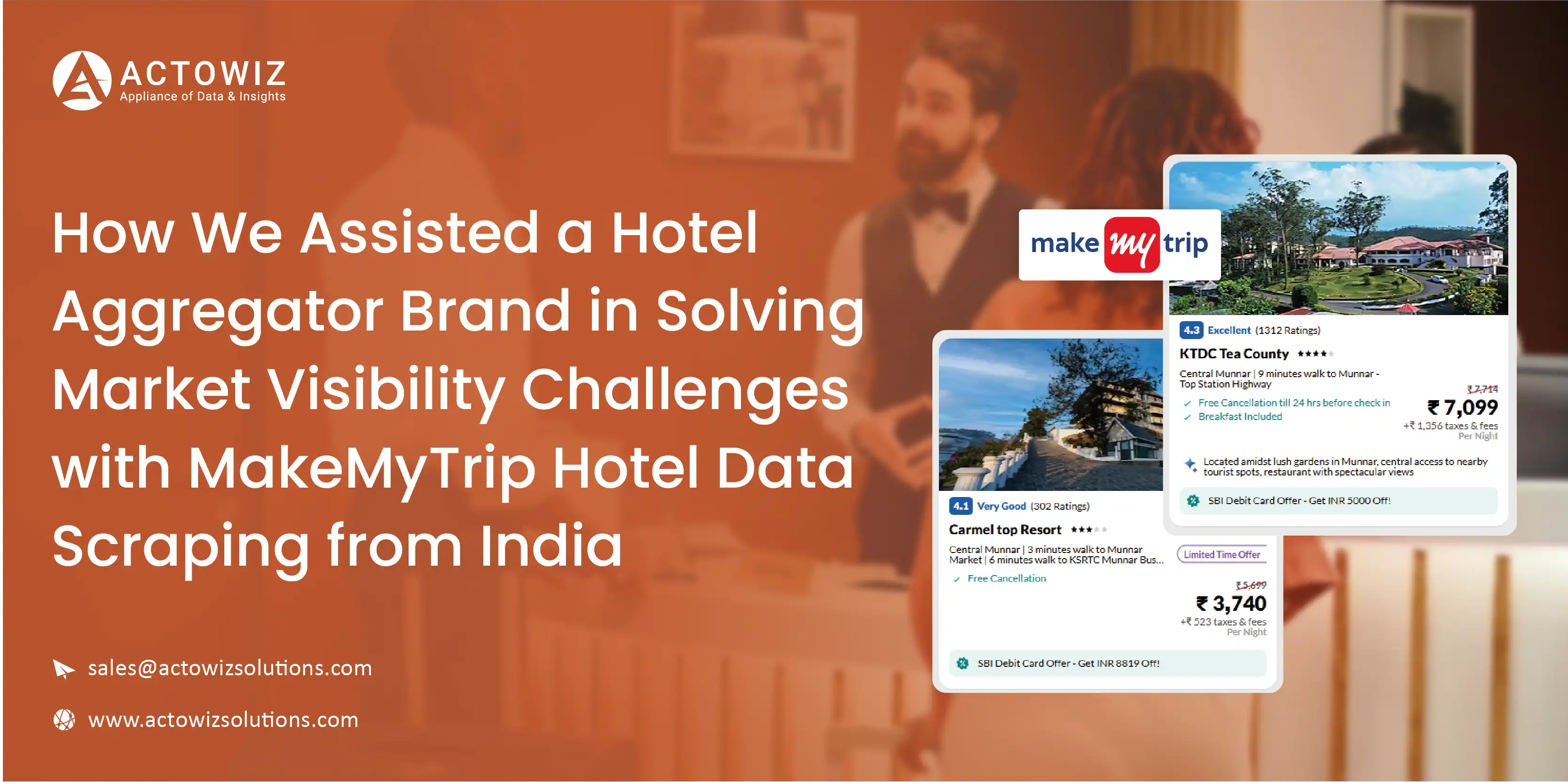 MakeMyTrip Hotel Data Scraping from India - Market Visibility