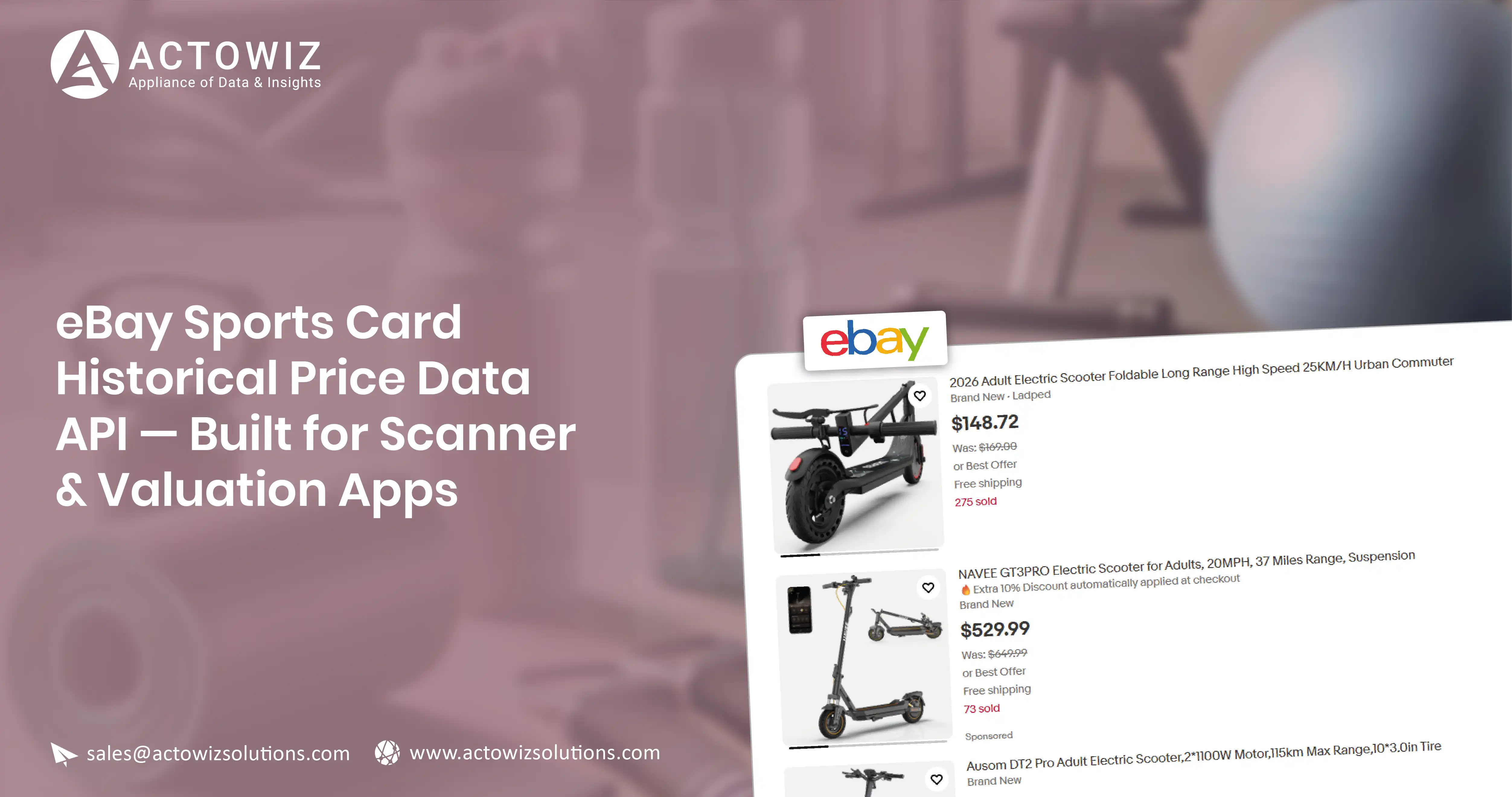 eBay Sports Card Historical Price Data API