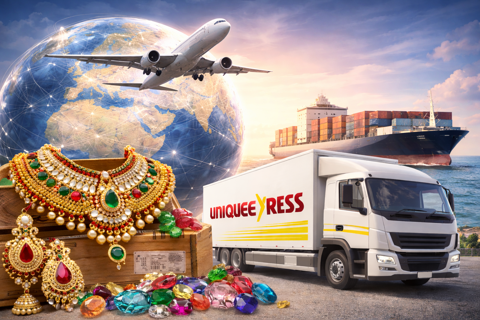 Trusted Logistics for Shipping Indian Gems and Jewelry Globally