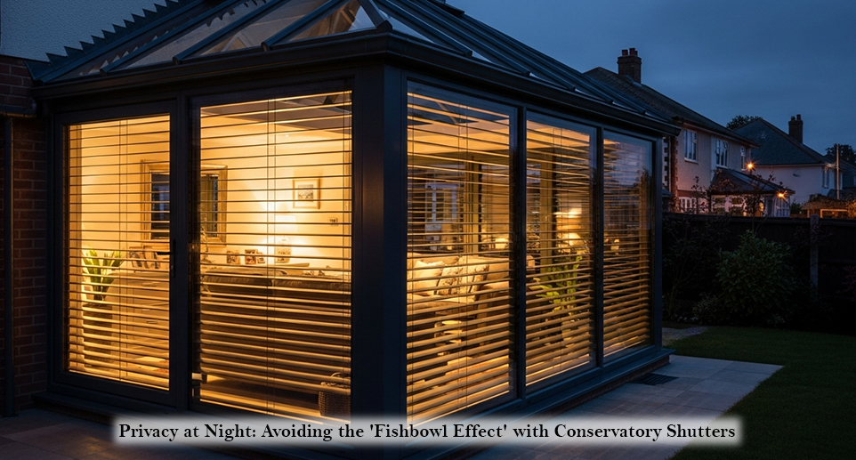 Privacy at Night: Avoiding the 'Fishbowl Effect' with Conservatory Shutters
