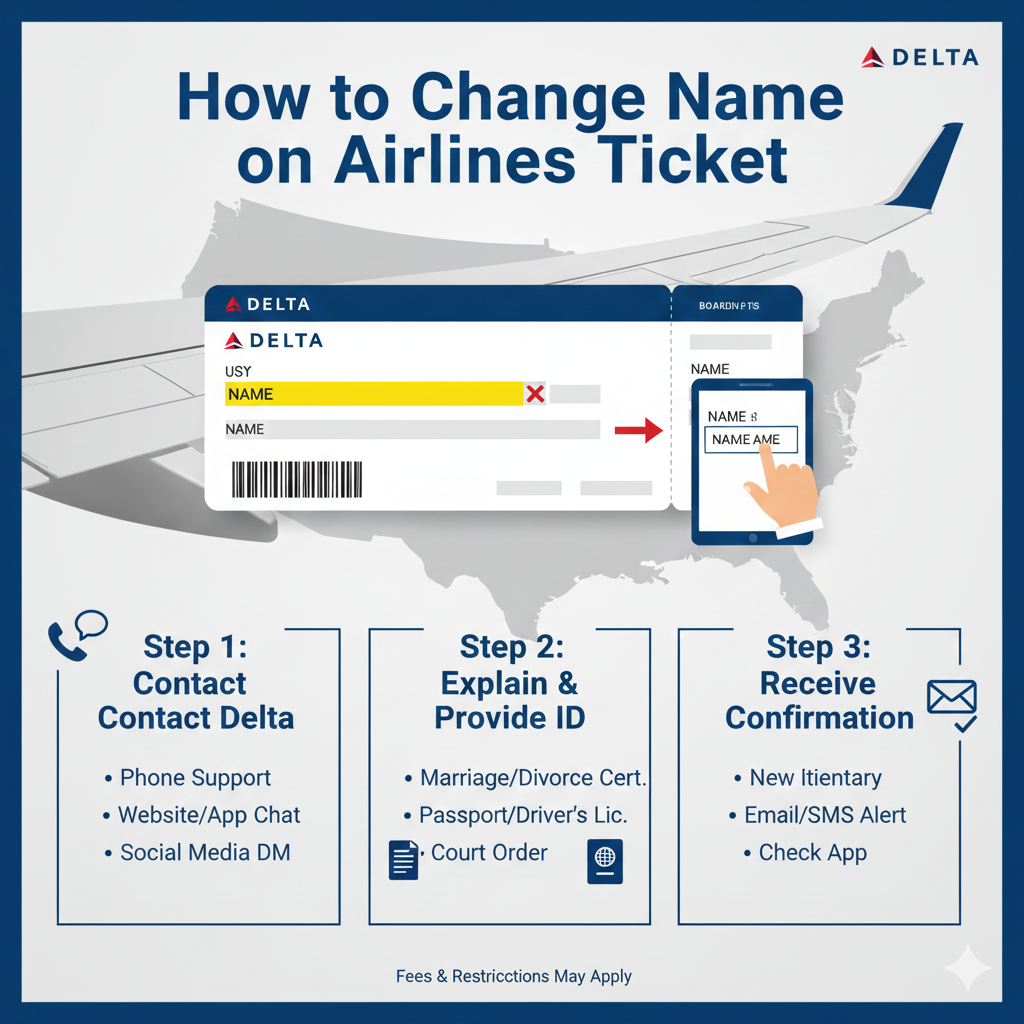 Delta Airlines Name Change Policy: Complete Guide for 2025-26