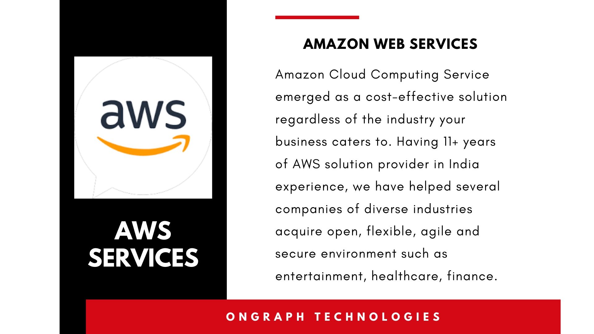 Amazon web services | Cloud Computing Services | OnGraph