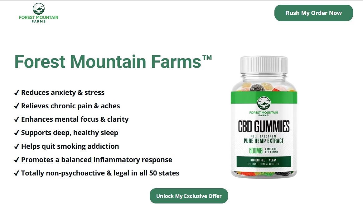 Forest Mountain Farms CBD Gummies A COMPREHENSIVE REVIEW OF INGREDIENTS AND MORE
