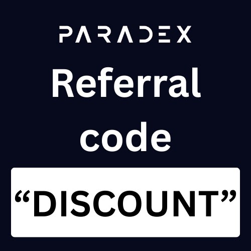 Paradex Referral code “DISCOUNT” Get 5%  Extra XP Bonus