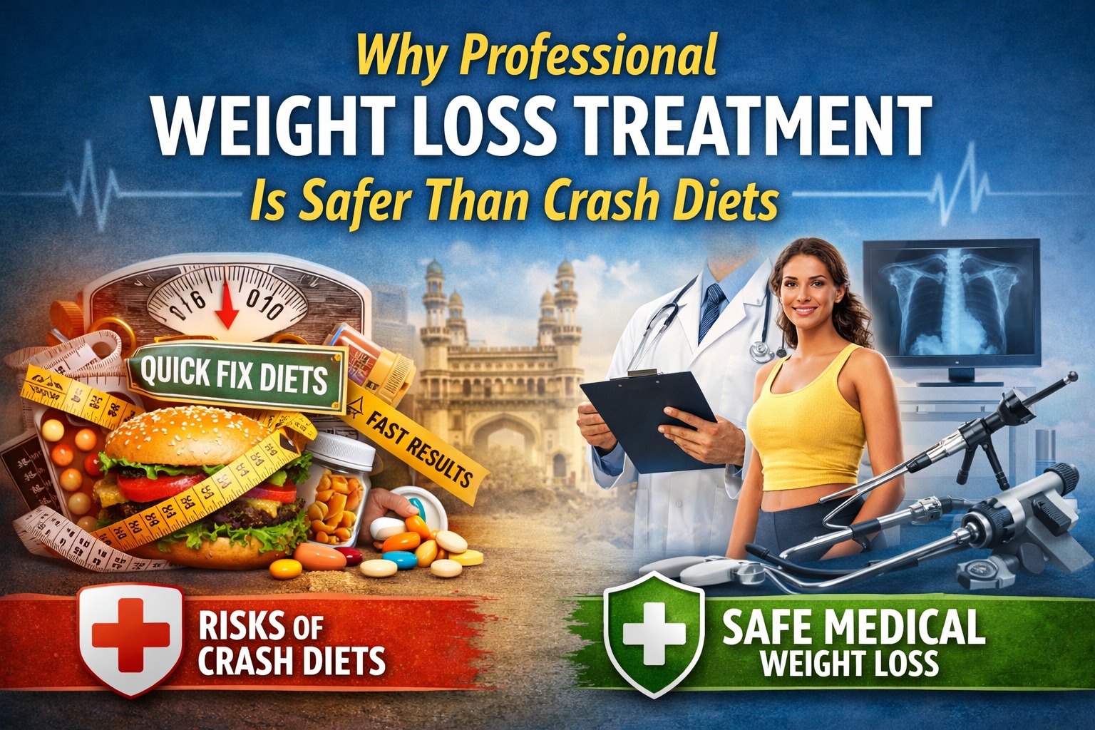Why Professional Weight Loss Treatment Is Safer Than Crash Diets