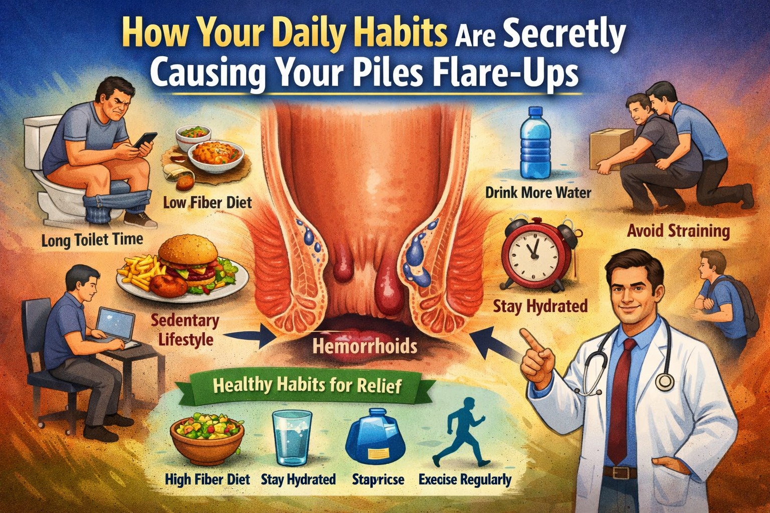How Your Daily Habits Are Secretly Causing Your Piles Flare-Ups