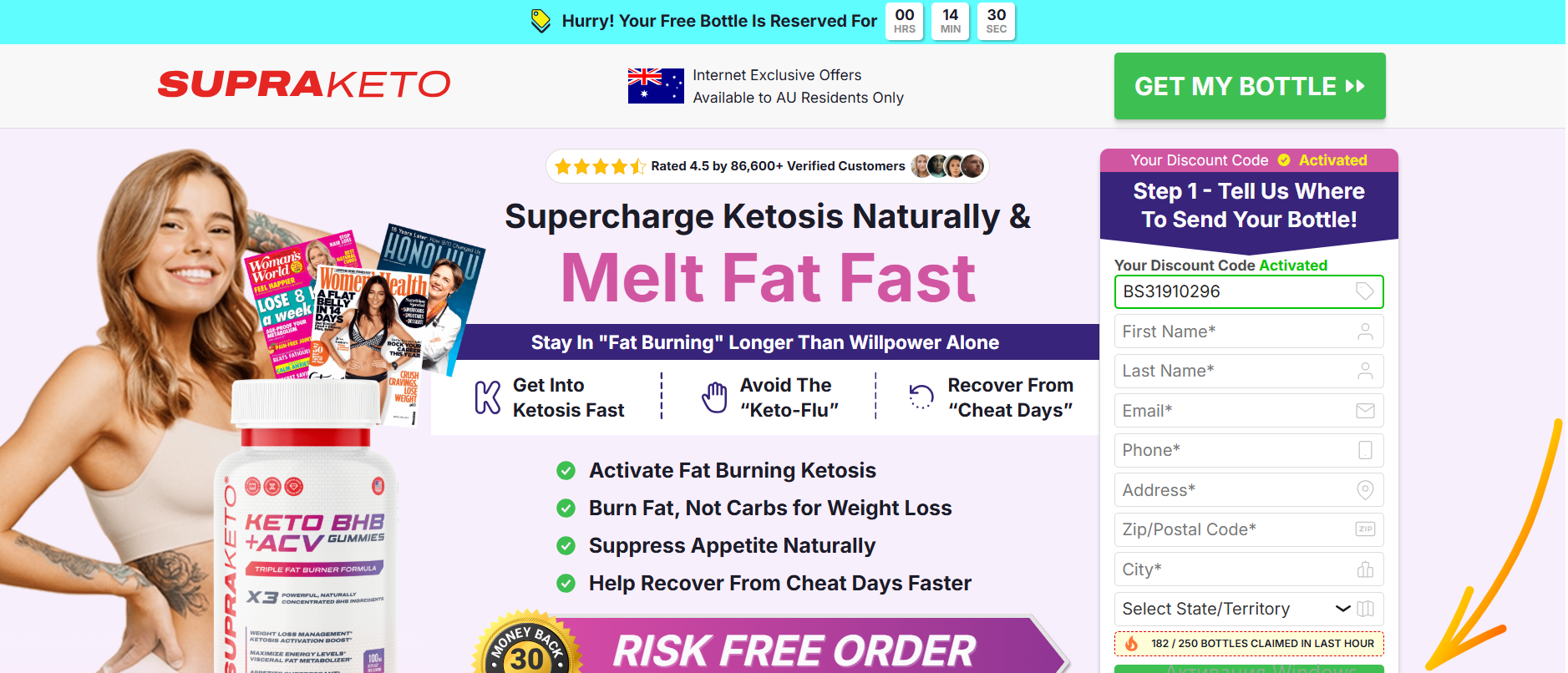 Supra KETO BHB + ACV Gummies Canada Offers 