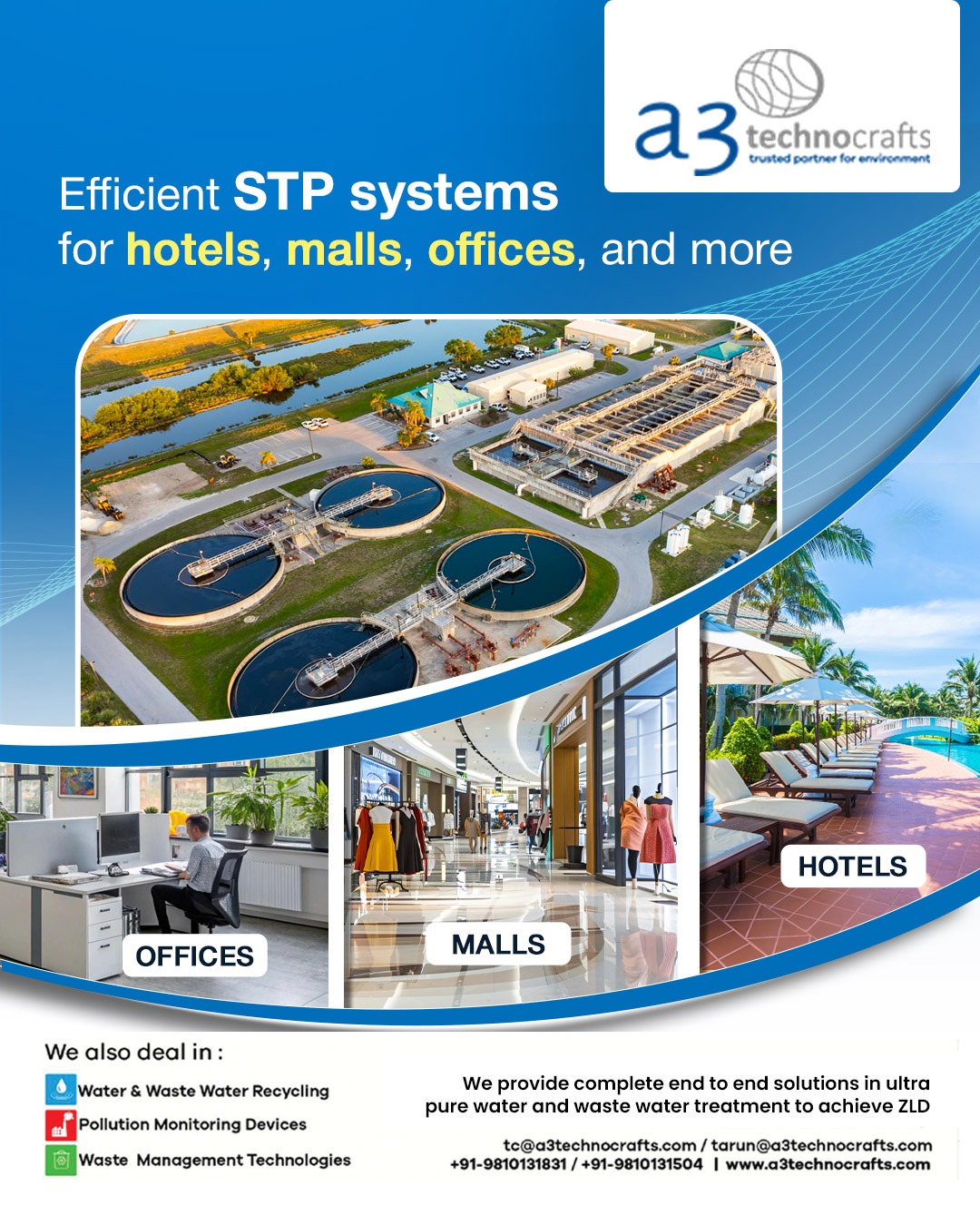 Sewage Treatment Plant Company in Delhi: A3 Technocrafts’ Sustainable Solutions