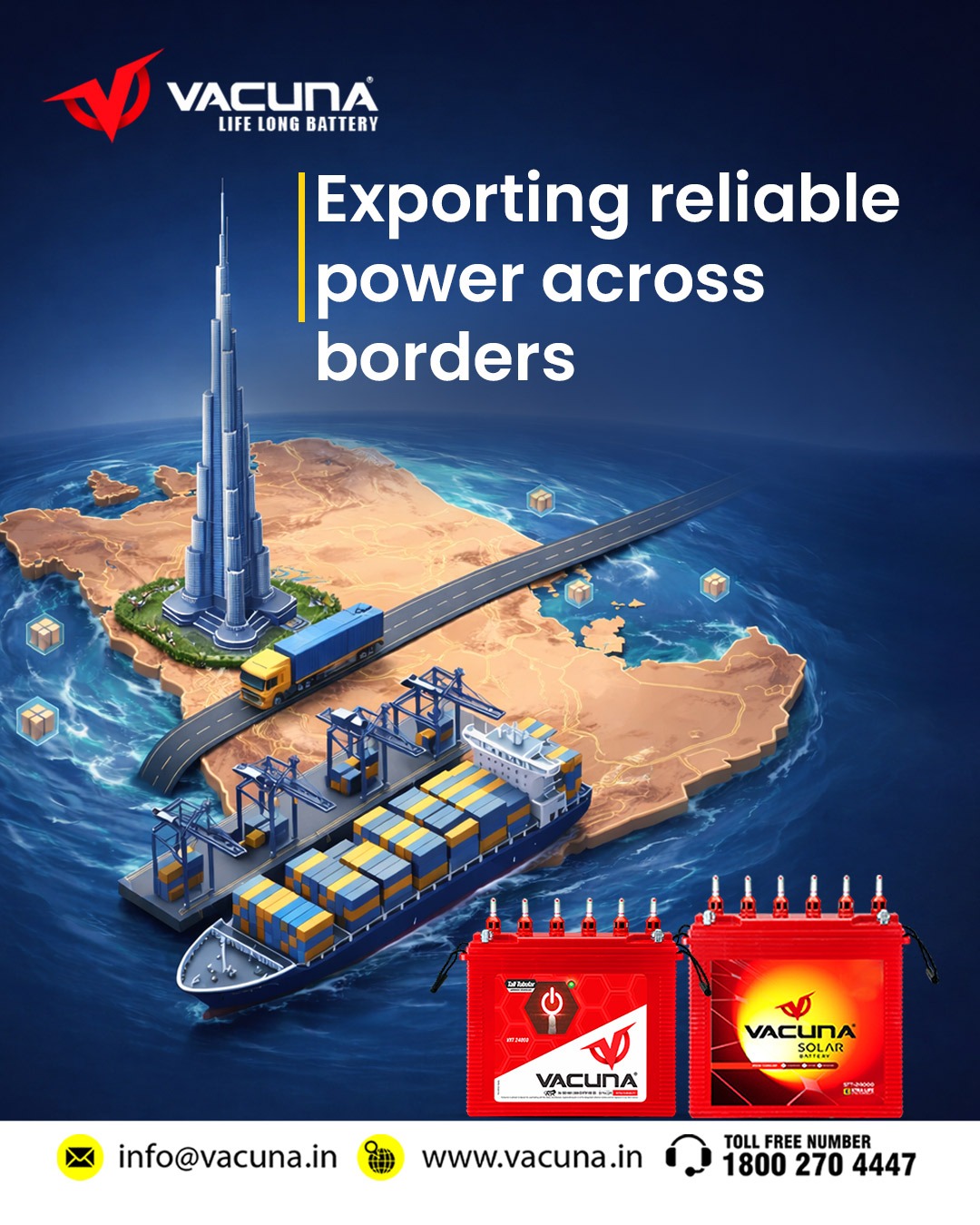 Trusted Battery Supplier in UAE – Vacuna Battery for Reliable Power Solutions