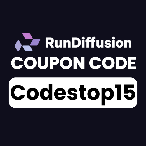 RunDiffusion Promo Code (Codestop15) - Unlock 10% Discount on Any Plan