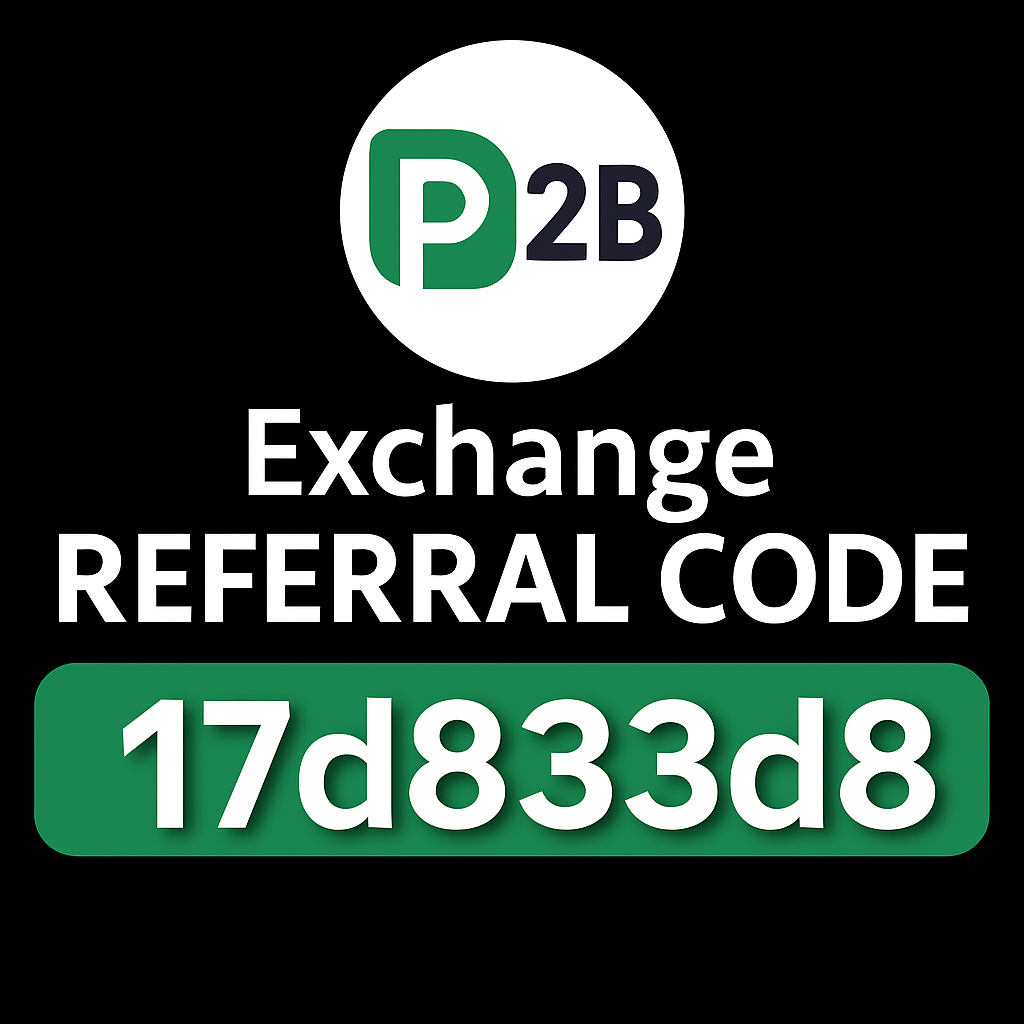 P2p exchange Referral Code "17d833d8'' Get 10% Off On Fees & $9000 Bonus