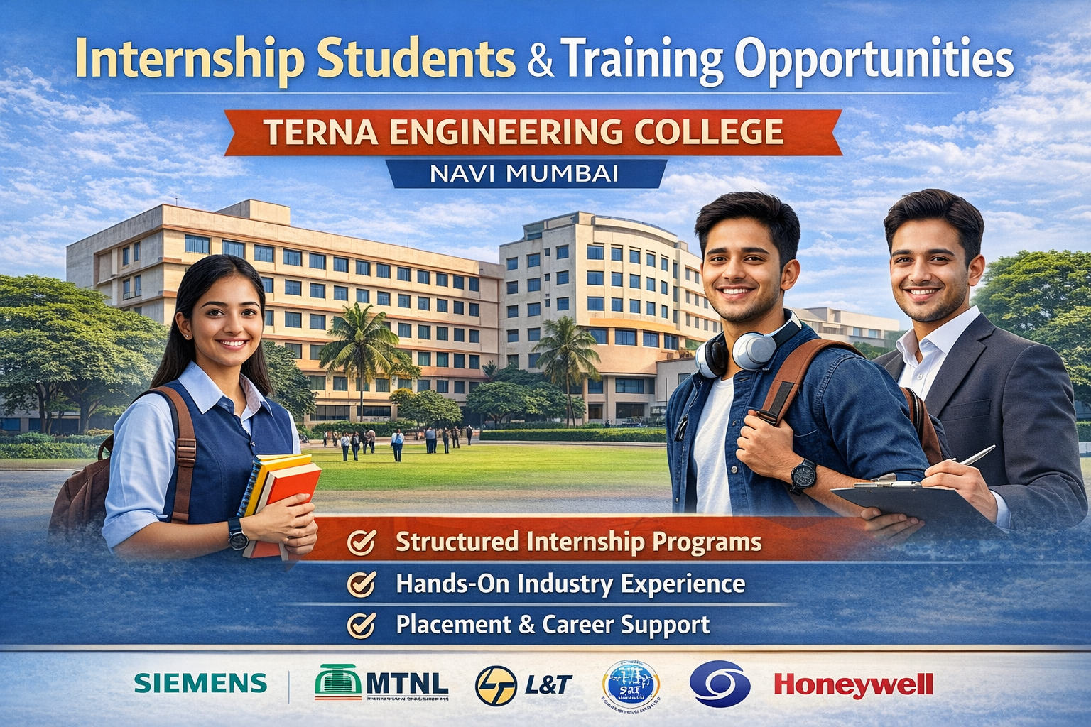 Engineering Students Internship List at Terna Engineering College