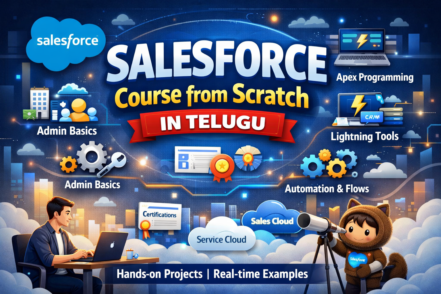 Salesforce Course from Scratch in Telugu: The Smart Way to Enter the IT World
