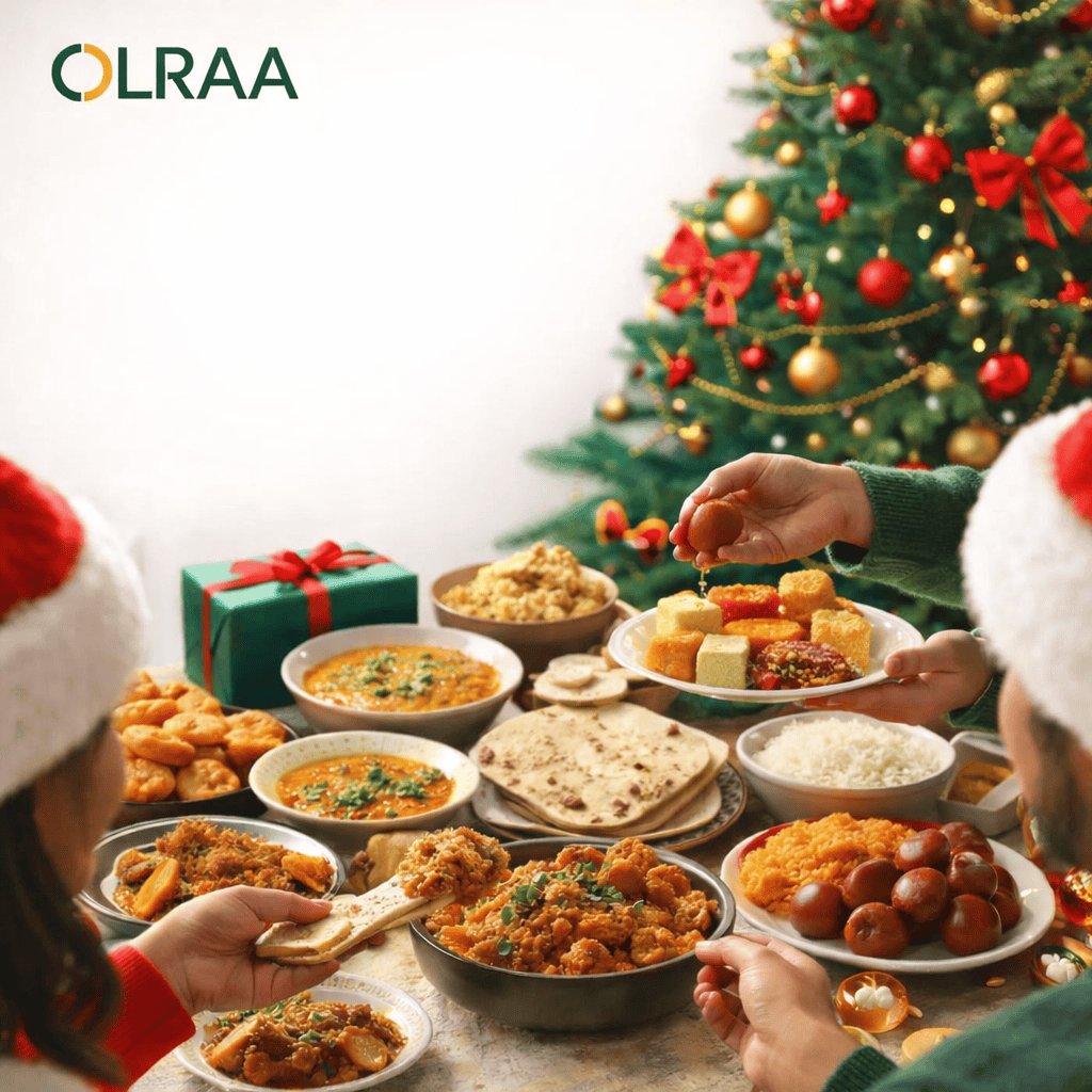 Celebrate Christmas With Sharing Indian Food and Sweets by OLRAA