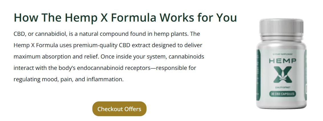 How To Use This HempX Capsules Supplements for Pain Relief?