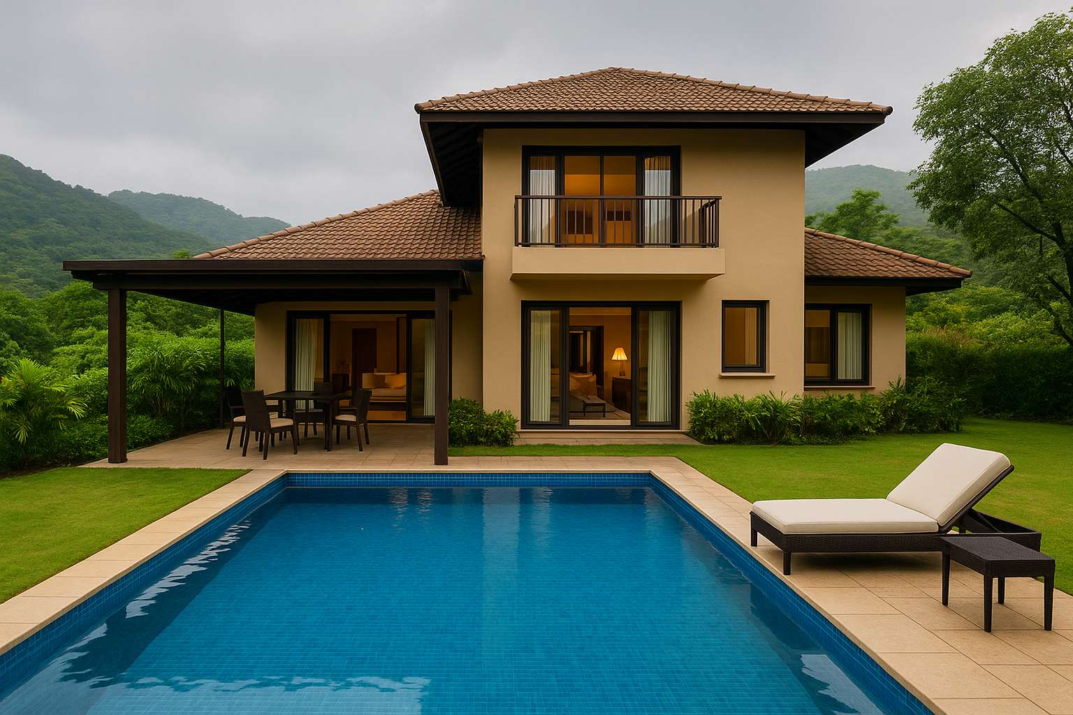 Heated Pool Villa in Lonavala: Experience Luxury, Comfort & Year-Round Relaxation