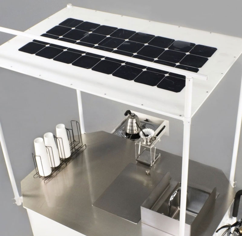 Stylish Ice Cream Push Cart