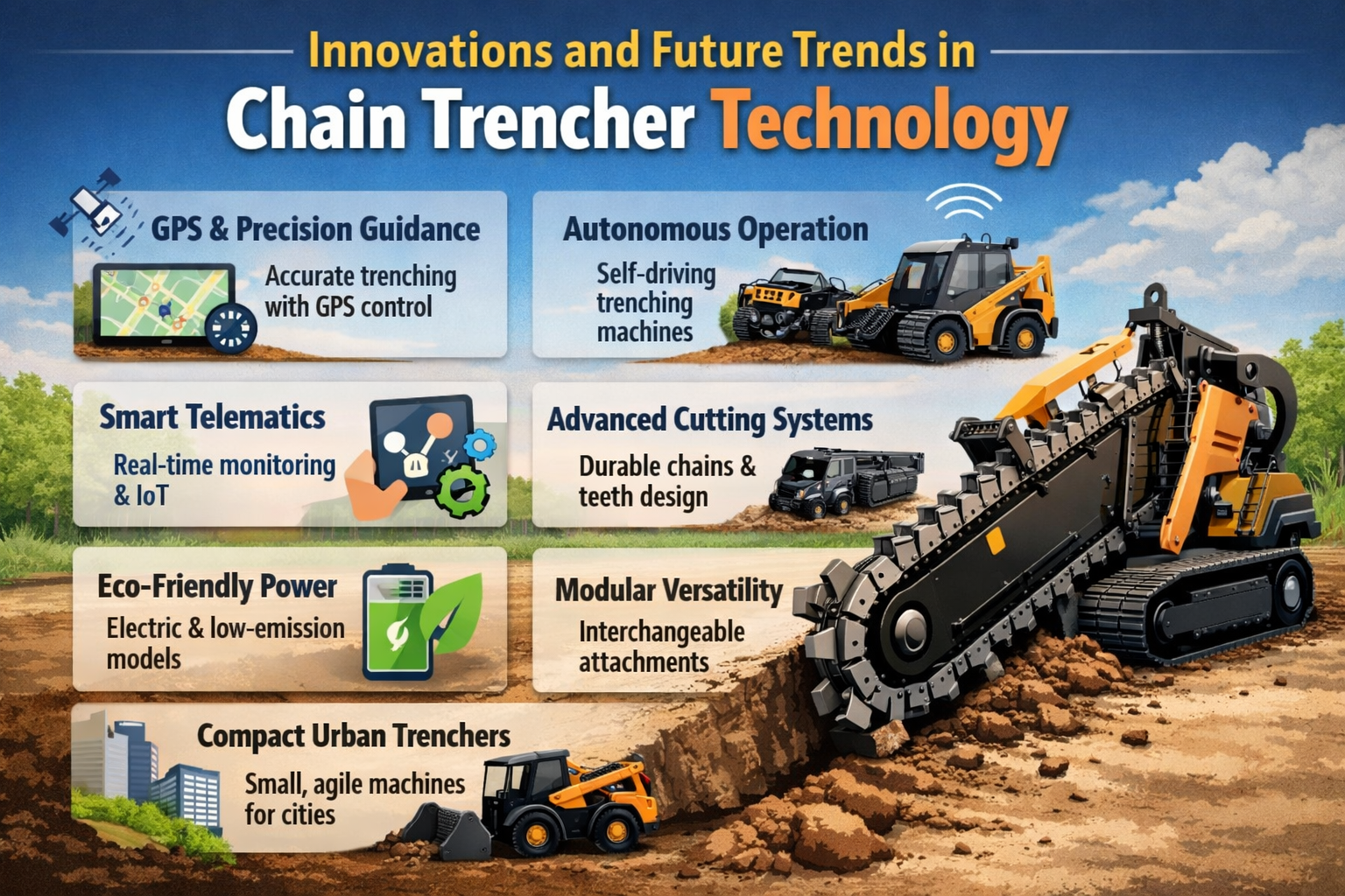Innovations and Future Trends in Chain Trencher Technology