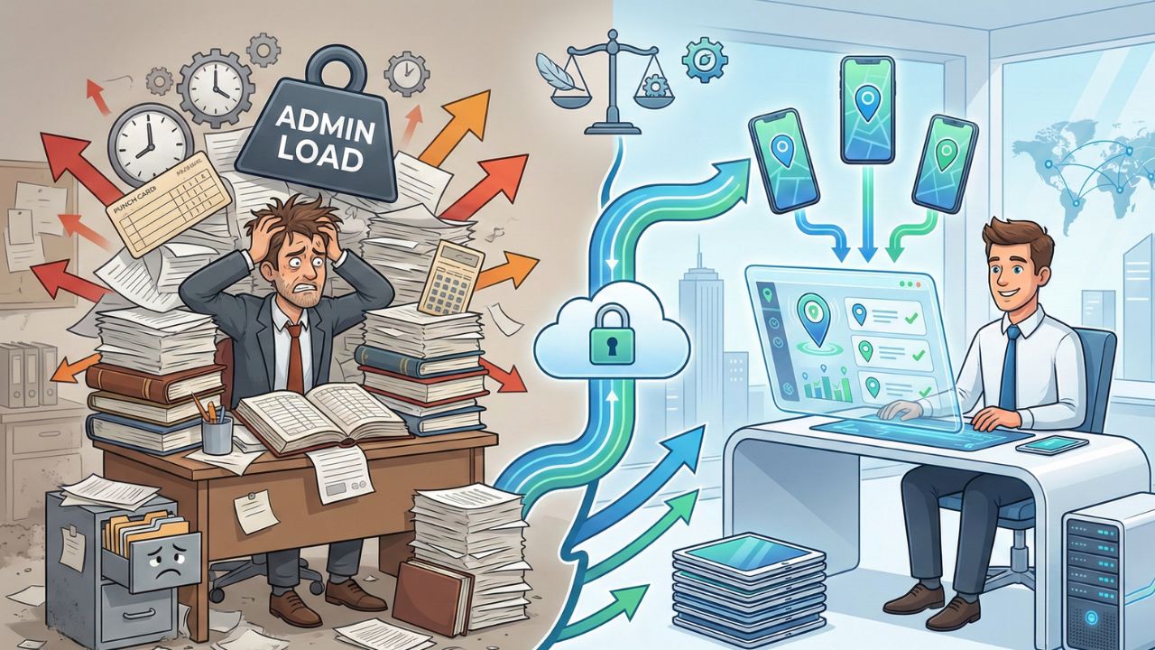 How Geo Attendance Reduces Administrative Load for HR Teams
