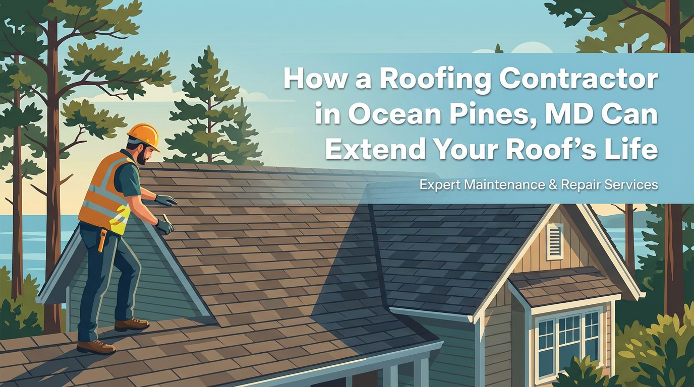 How a Roofing Contractor in Ocean Pines, MD Can Extend Your Roof's Life