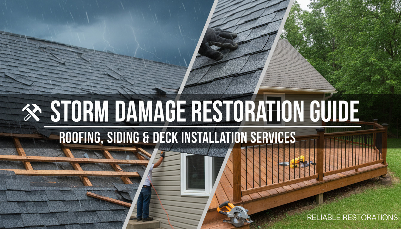 Storm Damage Restoration Guide: Roofing, Siding & Deck Installation Services