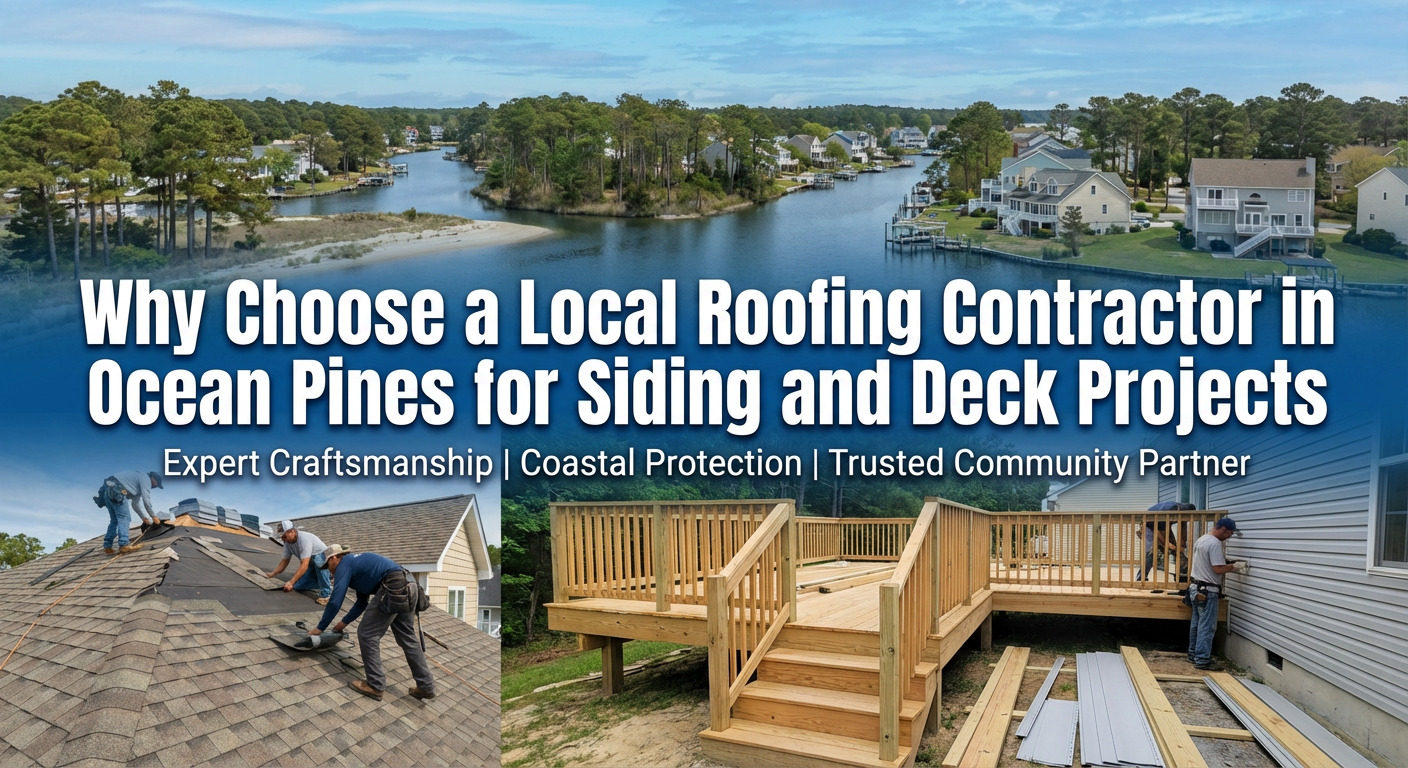 Why Choose a Local Roofing Contractor in Ocean Pines for Siding and Deck Projects