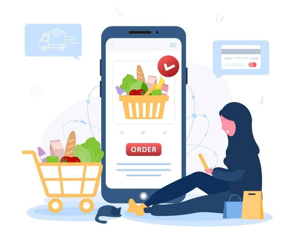 Benefits of online grocery shopping for businesses
