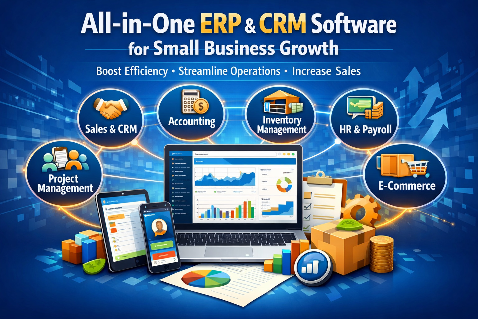 All-in-One ERP and CRM Software for Small Business Growth